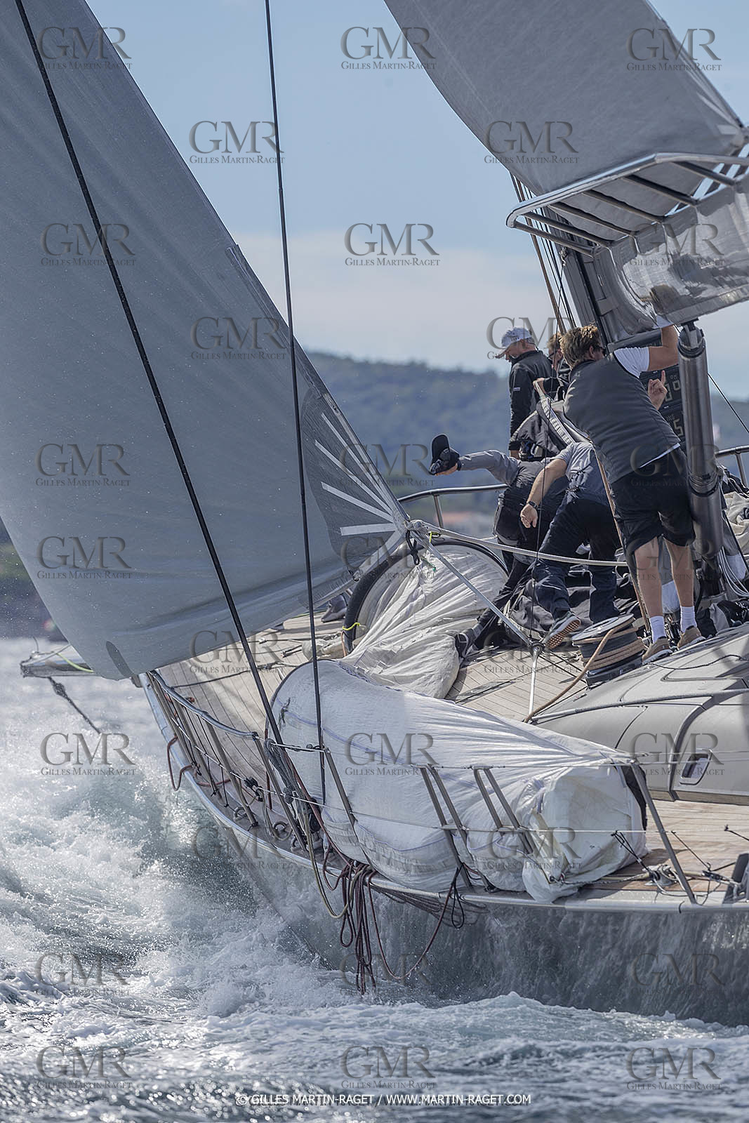 02 10 2022, Saint-Tropez (FRA,83), Voiles de Saint-Tropez 2022,  entraînement des maxis