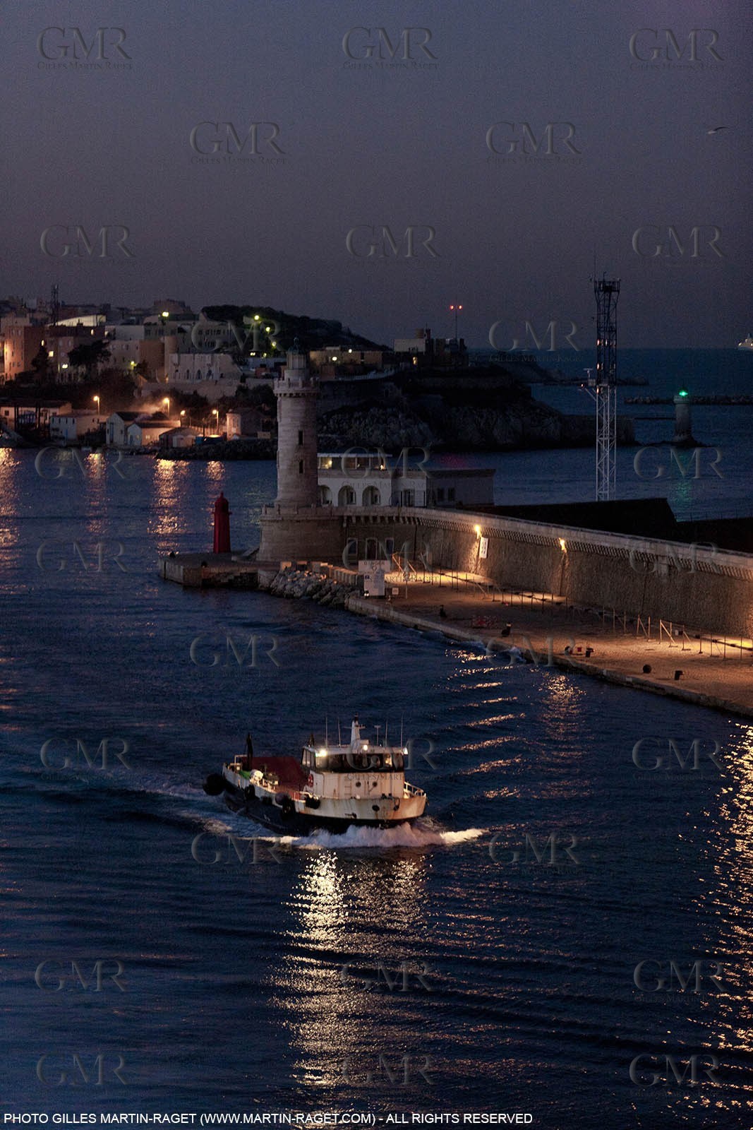 17 02 2012 - Marseille (FRA,13) - Arrival in Marseille harbour onboard ferry Piana (La Meridionale Corp.)