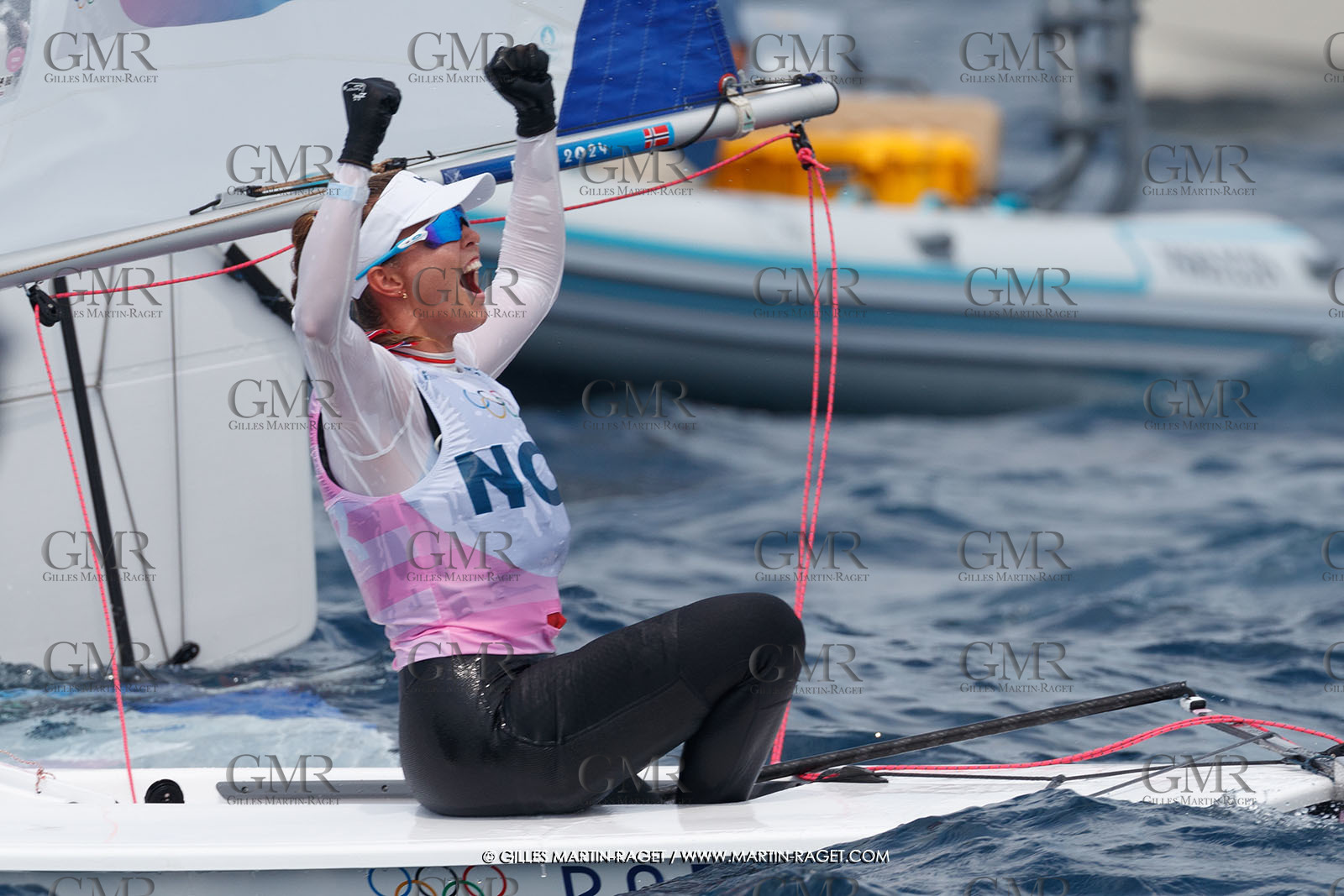 07 08 2024, Marseille (FRA), Paris 2024 Olympic Games, Sailing, Race Day 10, ILCA Medals races
