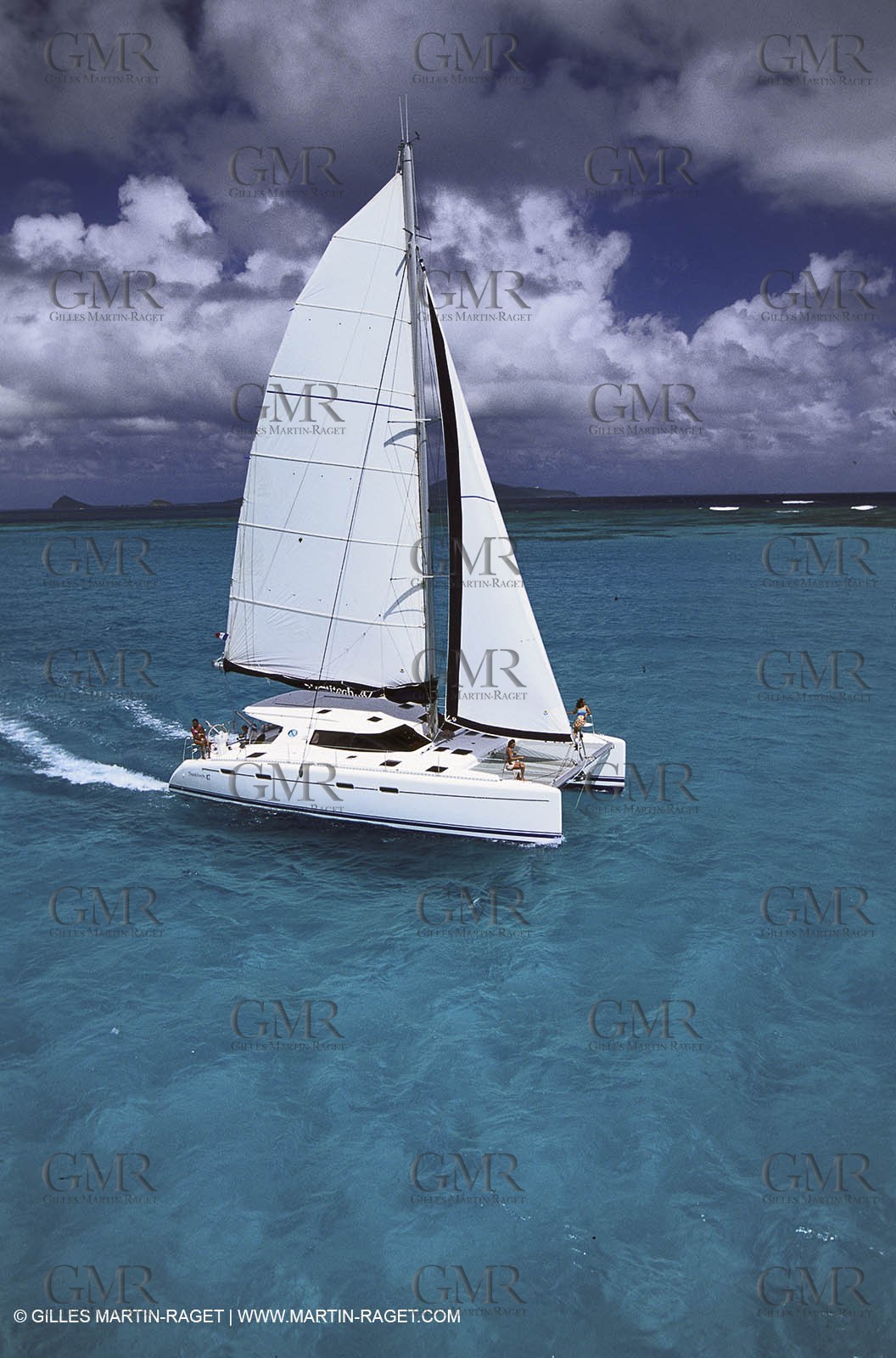 Cruising multihull sailing