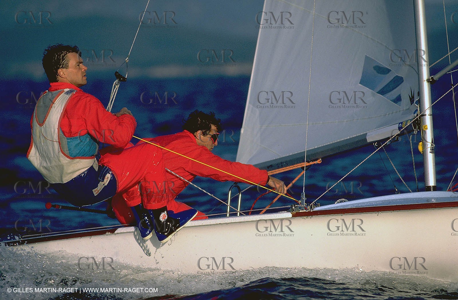 équipier au trapeze