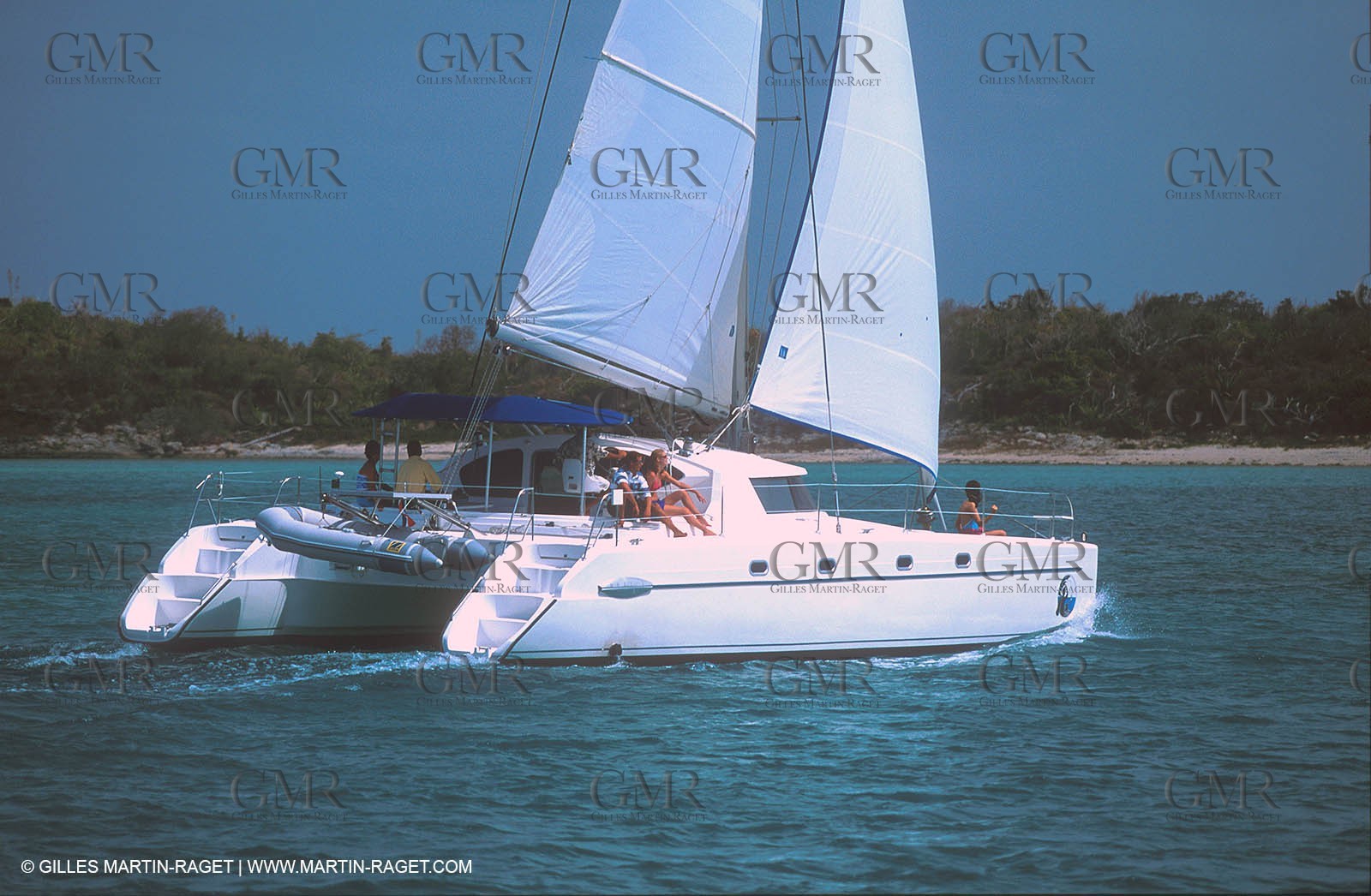 Cruising multihull sailing