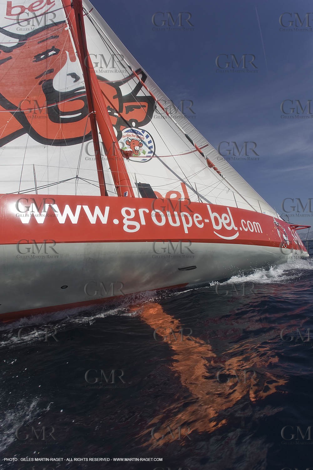 20 09 2007 - Marseille (FRA, 13) - IMOCA monohulls- GROUPE BEL (Kito de Pavant) - First sea trials