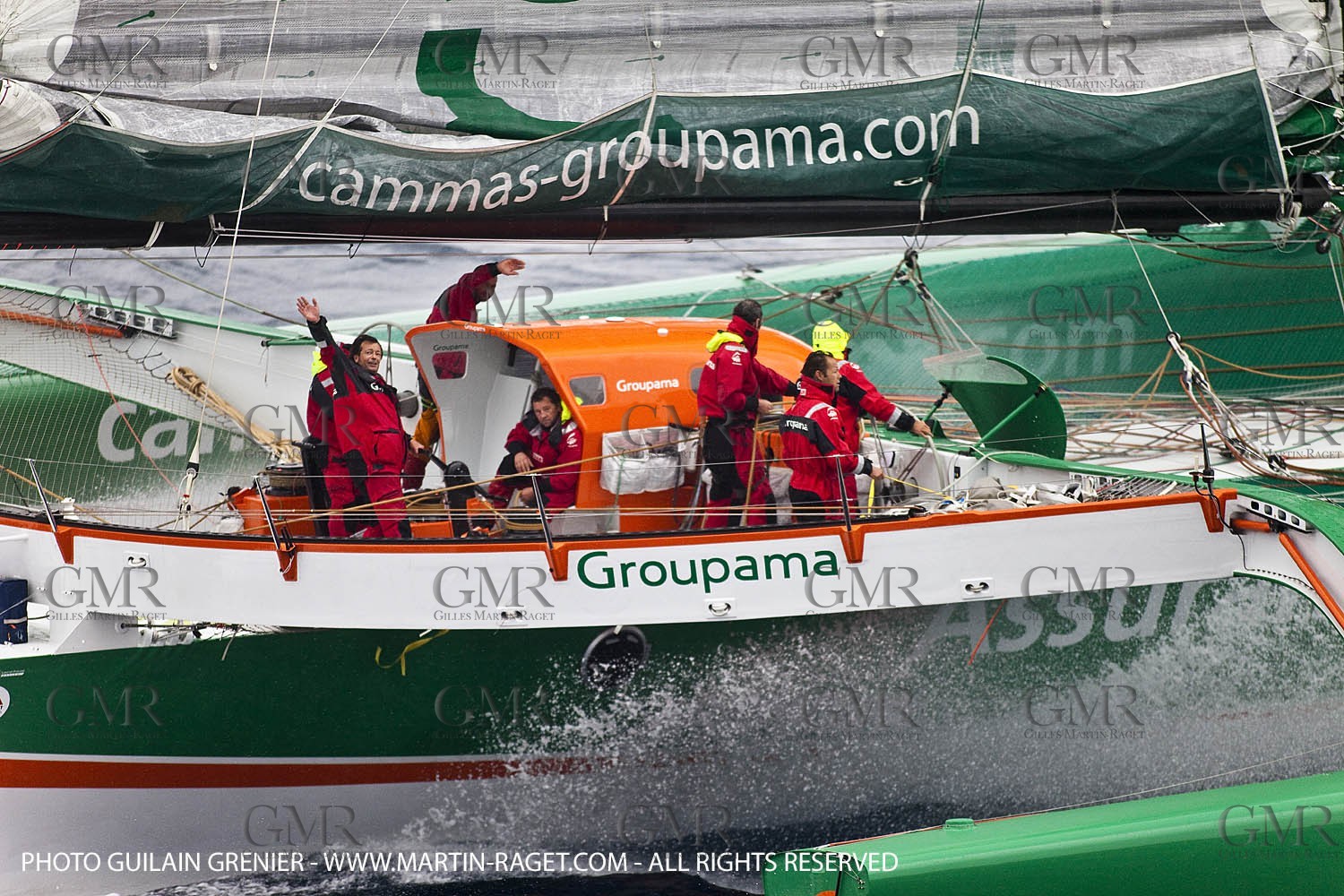 05 14 09 - Marseilles - Mediterranean Record - Groupama 3 - Franck Cammas - G Class - Start from Marseilles to Carthage (Tunisia)