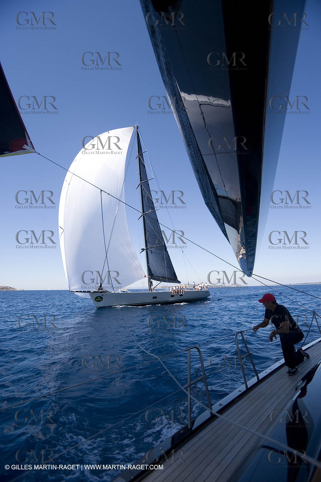 03 09 06 - Porto Cervo (Sardinia) - Maxi World Cup 2006 - Onboard Wally 90 Tango