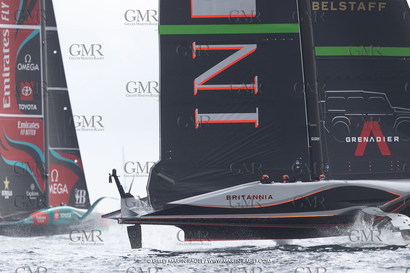12:10 2024, Barcelona (ESP), Louis Vuitton 37th America's Cup, Final Match, Race Day 1, Race 1