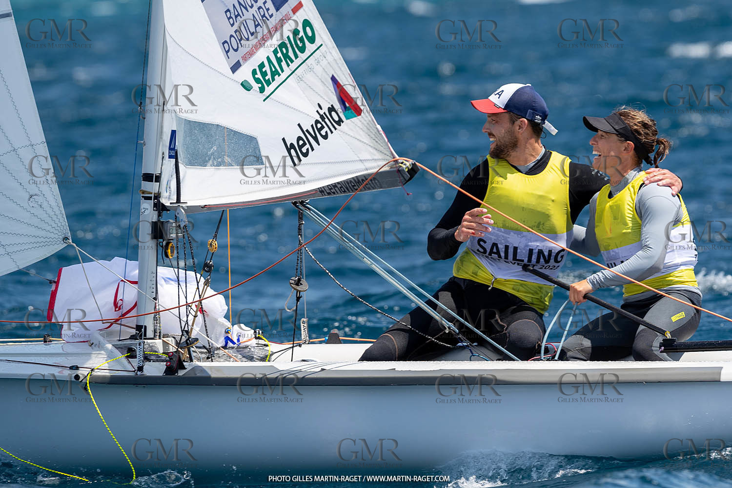 15 07 2023, Marseille (FRA), Paris 2024 Olympic Games Sailing Test Event, Day 6, 470 Medal Race