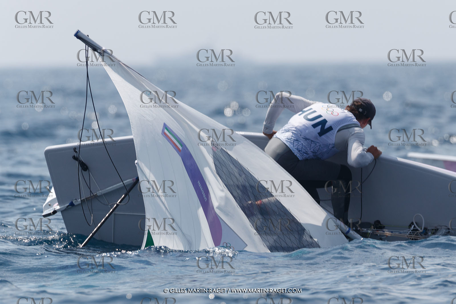 07 08 2024, Marseille (FRA), Paris 2024 Olympic Games, Sailing, Race Day 10, ILCA Medals races