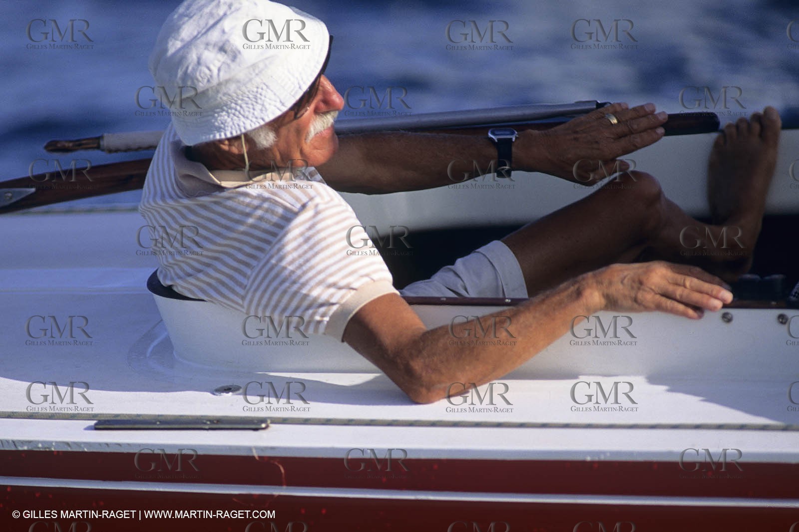 Sailing, cruising, people, only one man