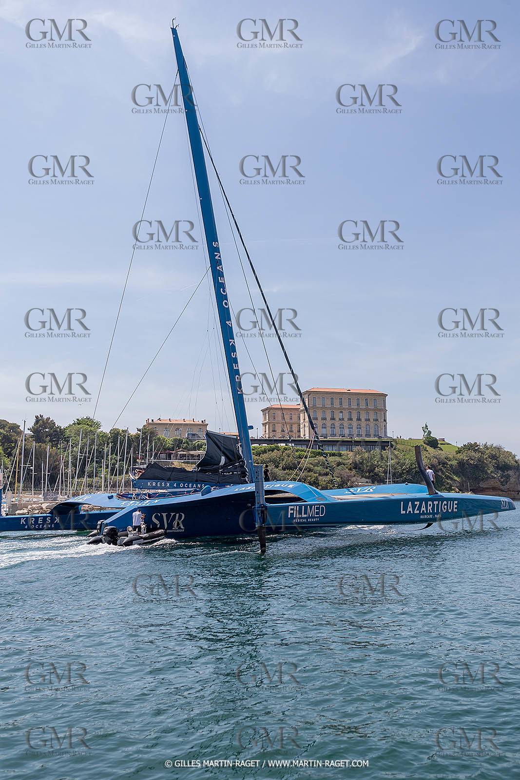 18 05 2022, Marseille (FRA), APremière navigation du trimaran Ultim SVR LAZARTIGUE à Marseille