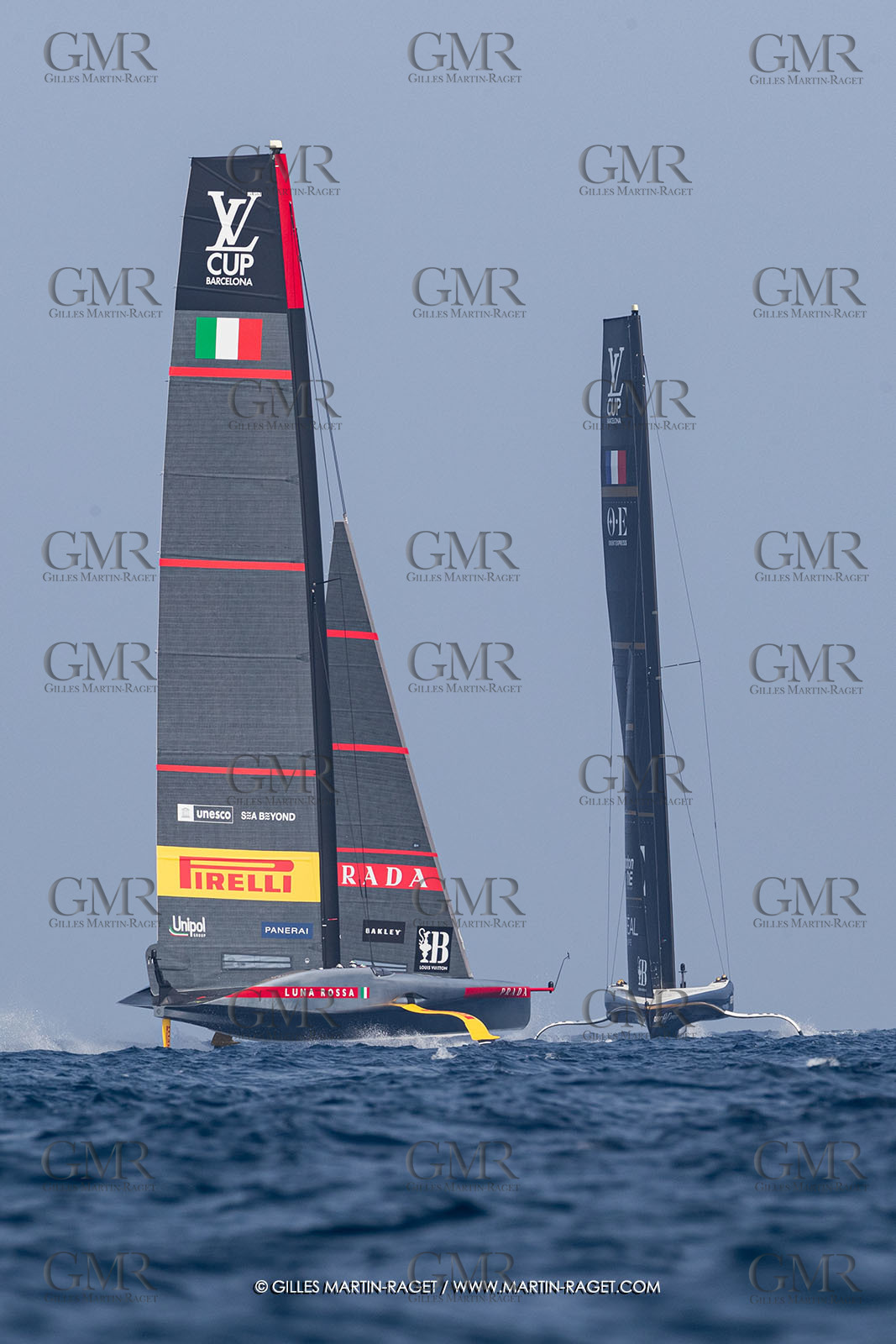 22 08 2024, Barcelona (ESP), Louis Vuitton 37th America's Cup, Louis Vuitton Preliminary Regatta, Race Day 1