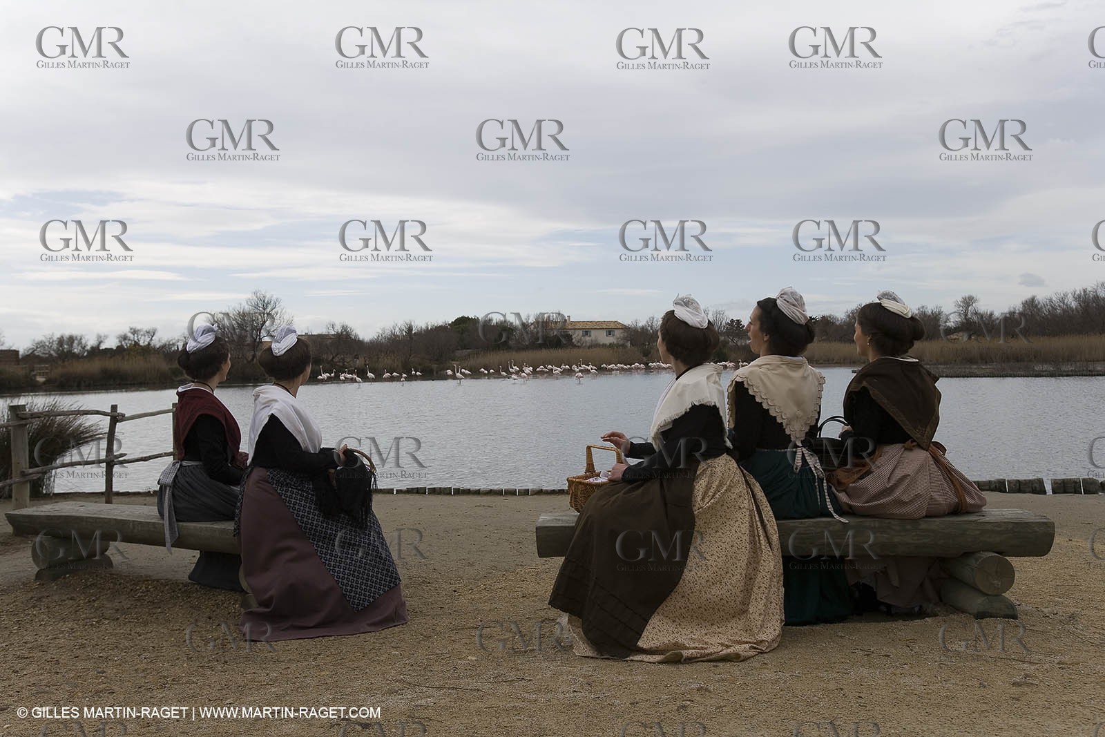 24 02 2007 - Saintes Maries of the Sea (FRA, 13) - Queen of Arles and her assistants in Camargue