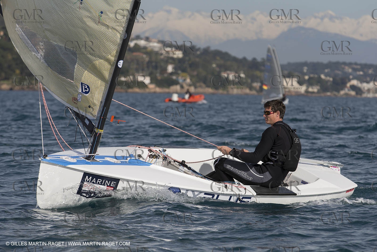 14 02 2014,  Cannes (FRA,06), FINN Cannes International Sailing week - Johnatan Lobert (FRA)