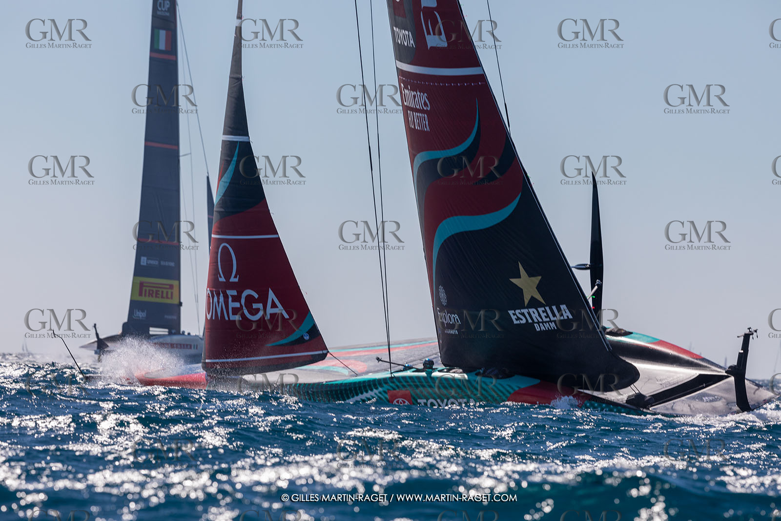 26 09 2024, Barcelona (ESP), 37th America's Cup, Louis Vuitton Cup Final, Race Day 1