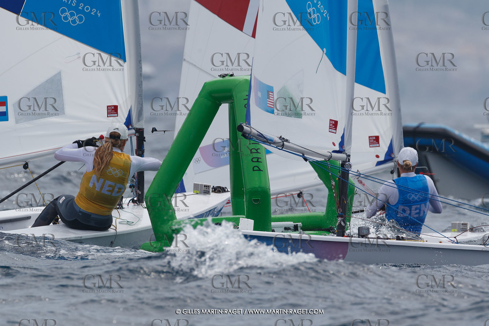 07 08 2024, Marseille (FRA), Paris 2024 Olympic Games, Sailing, Race Day 10, ILCA Medals races