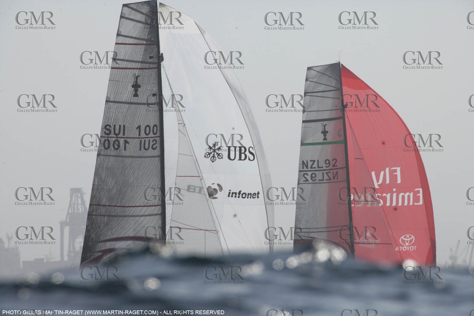26 06 2007-Valencia (Spain)- 32nd America's Cup - Final Match - Day 3 - Alinghi vs Emirates Team New Zealand