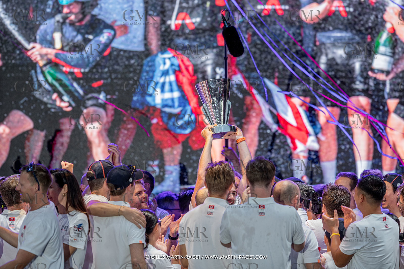 04 10 2024, Barcelona (ESP), 37th America's Cup, Louis Vuitton Cup Final, Race Day 7 , Prizegiving