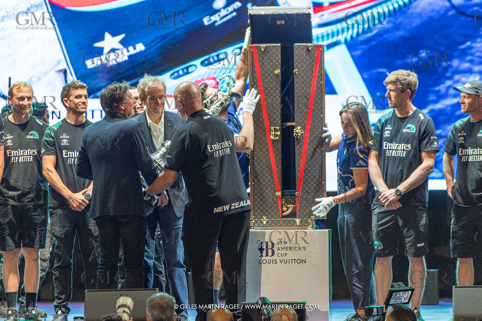 19 10 2024, Barcelona (ESP), Louis Vuitton 37th America's Cup, Final Match, Race Day 6 , Prizegiving