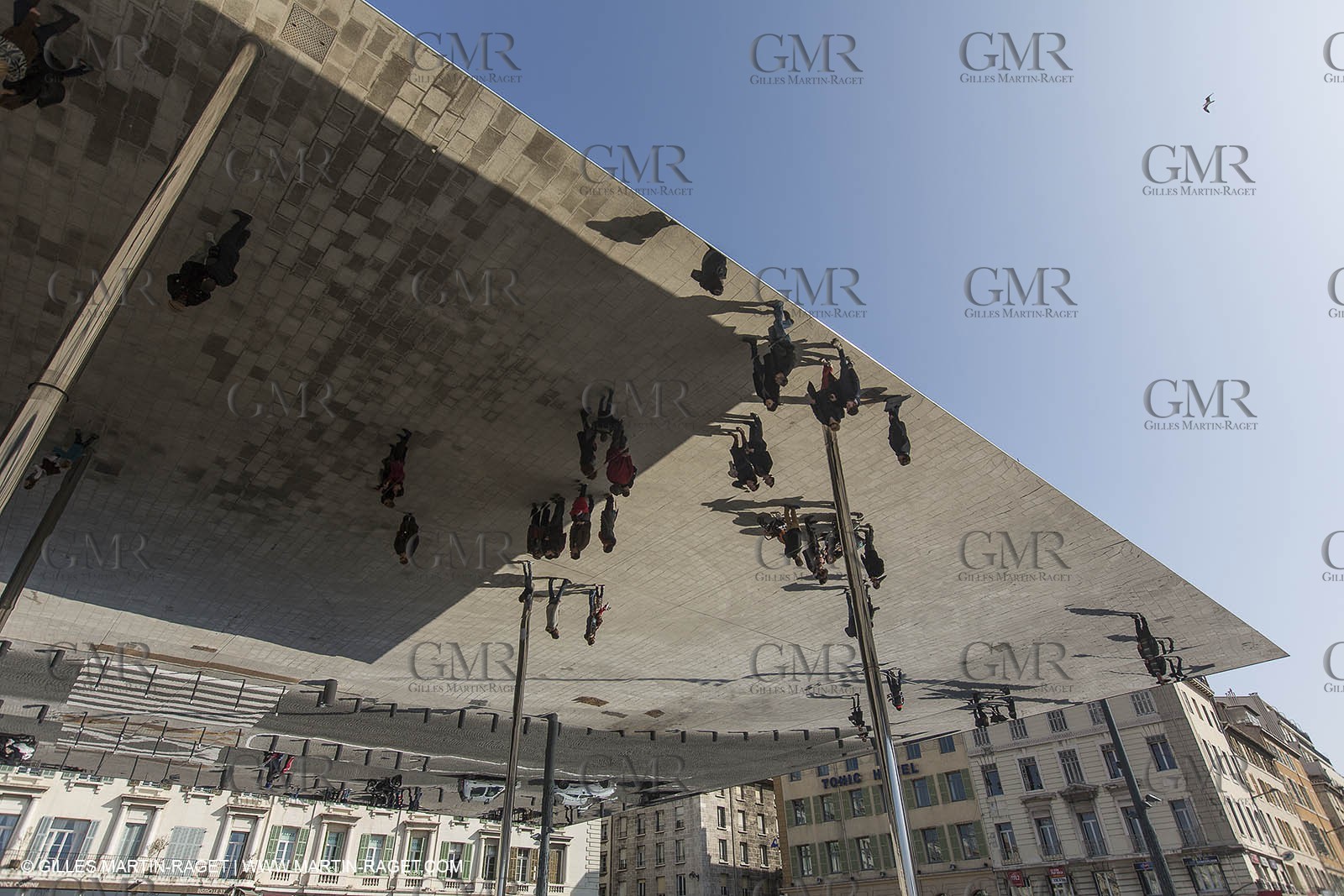 02 02 2013,  Marseille, FRA, 13, Inauguration de l'ombrière et du Vieux Port semi-piétonnier