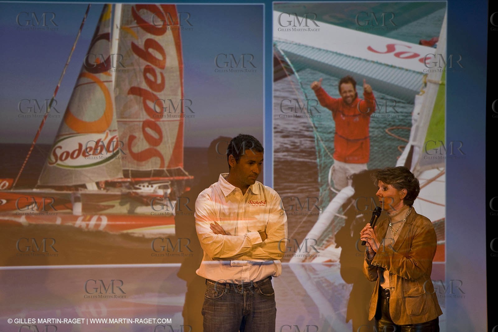 12 08 08 - Paris (FRA) Edouard VII theater - French Sailing Federation - Champions party - French Sailor of the year : Francis Joyon