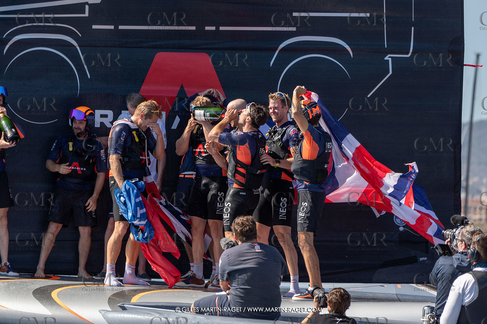 04 10 2024, Barcelona (ESP), 37th America's Cup, Louis Vuitton Cup Final, Race Day 7