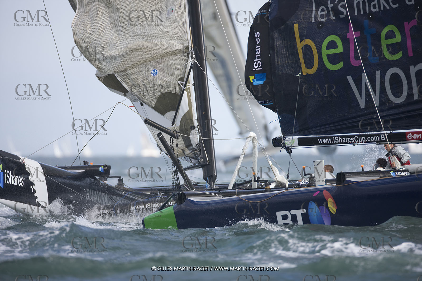 02 08 2008 - Cowes (UK, IOW) - BMW ORACLE Racing - IShare Cup Cowes - Racing Day 1