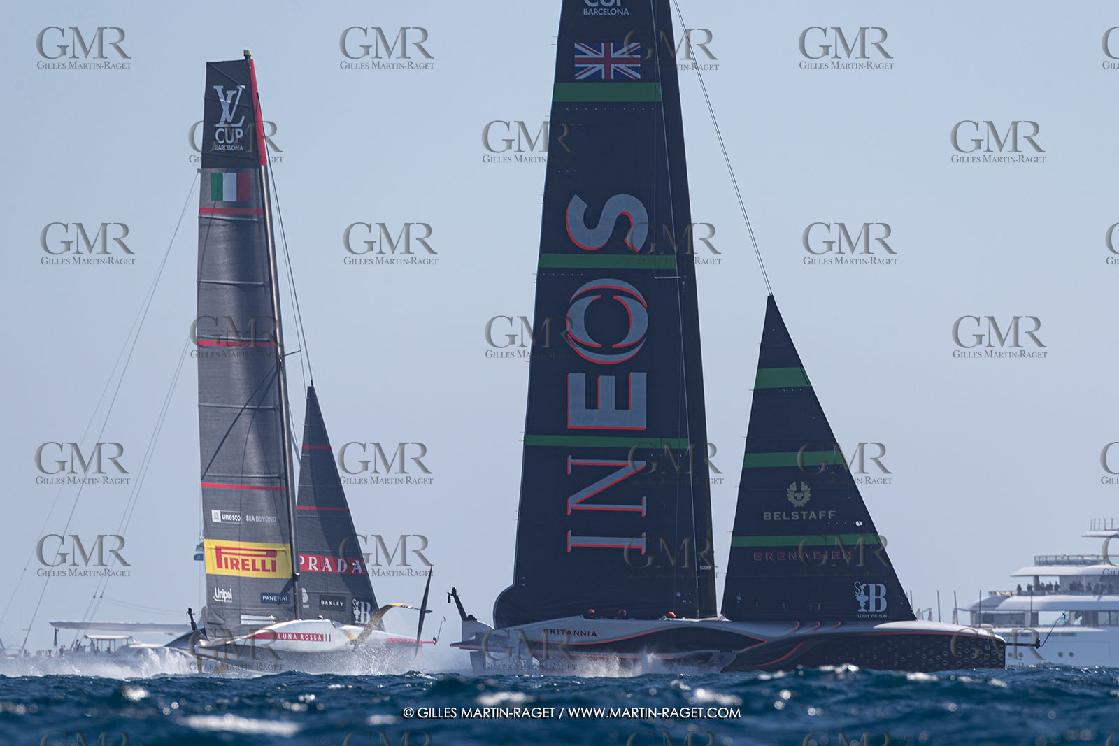 26 09 2024, Barcelona (ESP), 37th America's Cup, Louis Vuitton Cup Final, Race Day 1