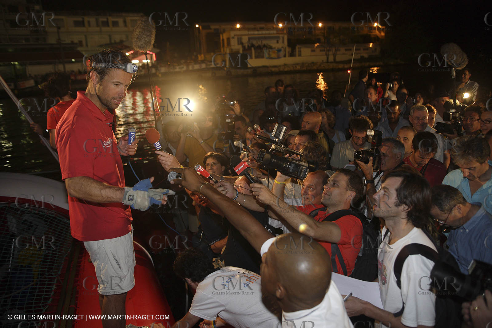 06 11 2006 - Pointe à Pitre Guadeloupe (FRA) - Arrivée Route du Rhum 2006 - Thomas Coville (Sodebo)