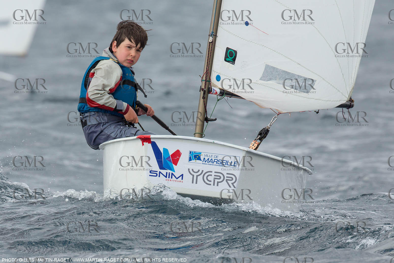 15 04 2016, Marseille (FRA,13), SNIM Dériveurs, Coupe Internationale de Printemps Optimist, Final Day