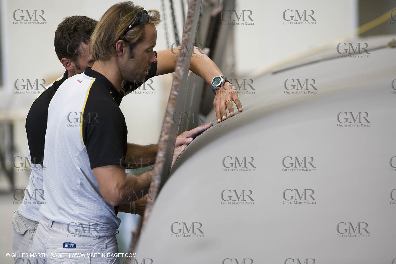 Sydney, Australia, Thomas Coville trimaran Sodebo building at Boat Speed