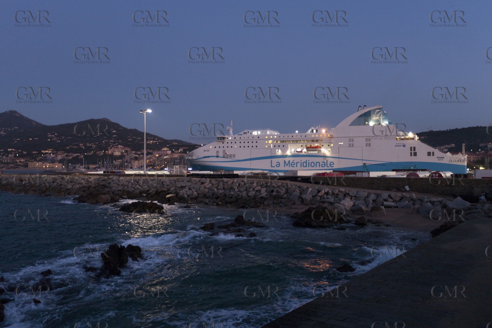 16 02 2012 - Propriano (FRA, Corse) -  La Méridionale shipping company- Piana at Propriano