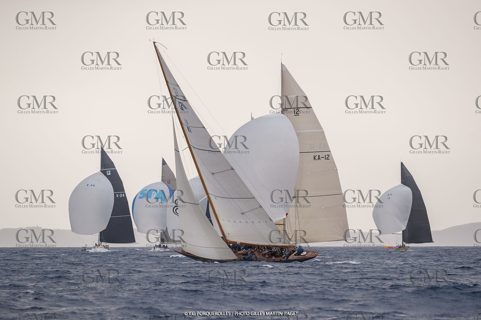 19 06 2024, Porquerolles Island (FRA), Championnat du monde des 12 m JI 2024, Race Day 1
