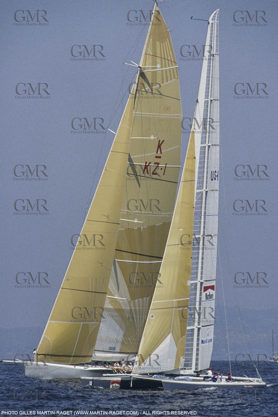 Sailing, Yacht Racing, America's Cup XXVII, San Diego (USA,CA) 1988, Stars & Stripes Vs New Zealand