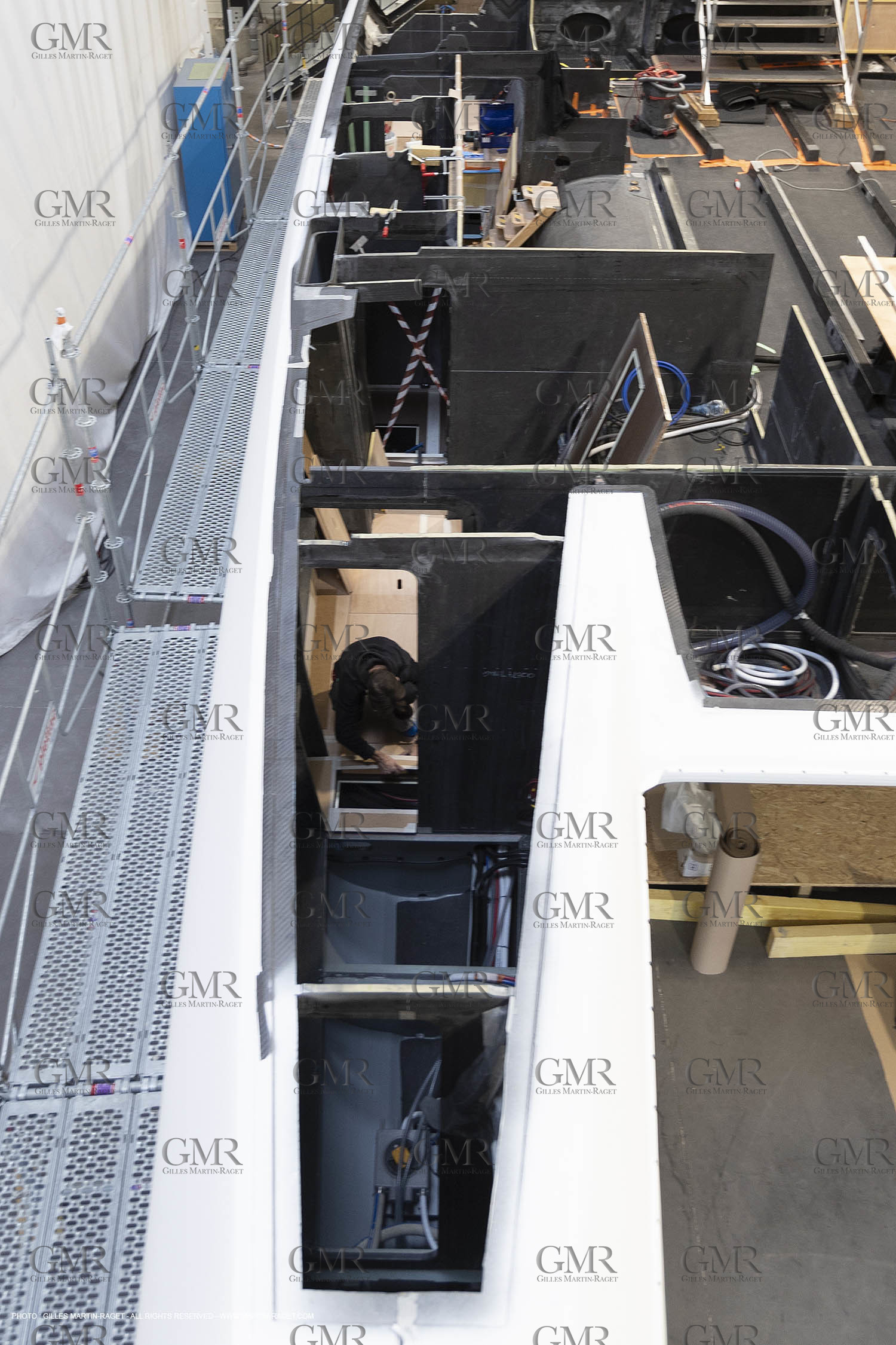 29 10 2018, La Grande Motte (FRA,30), Chantier Gunboat, construction du Gunboat 68