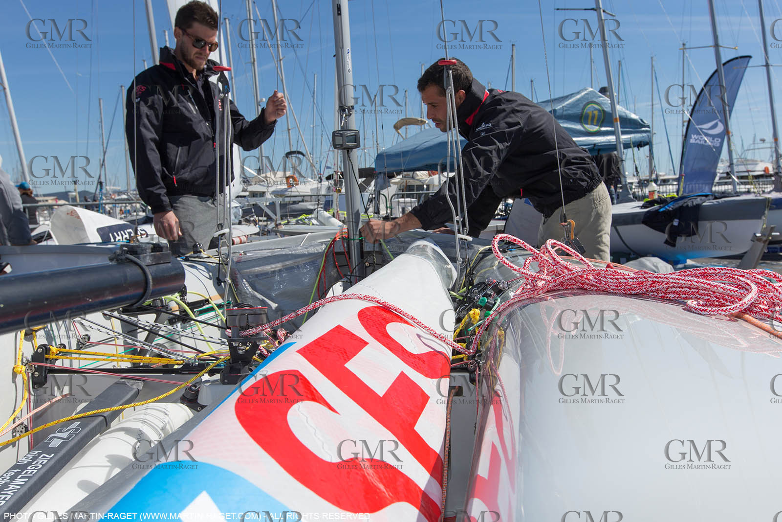 25 04 2016, Hyères (FRA,83), Jeux Olympiques Rio 2016, voile, 470, Sofian Bouvet   Jeremie Mion, SFS Voile