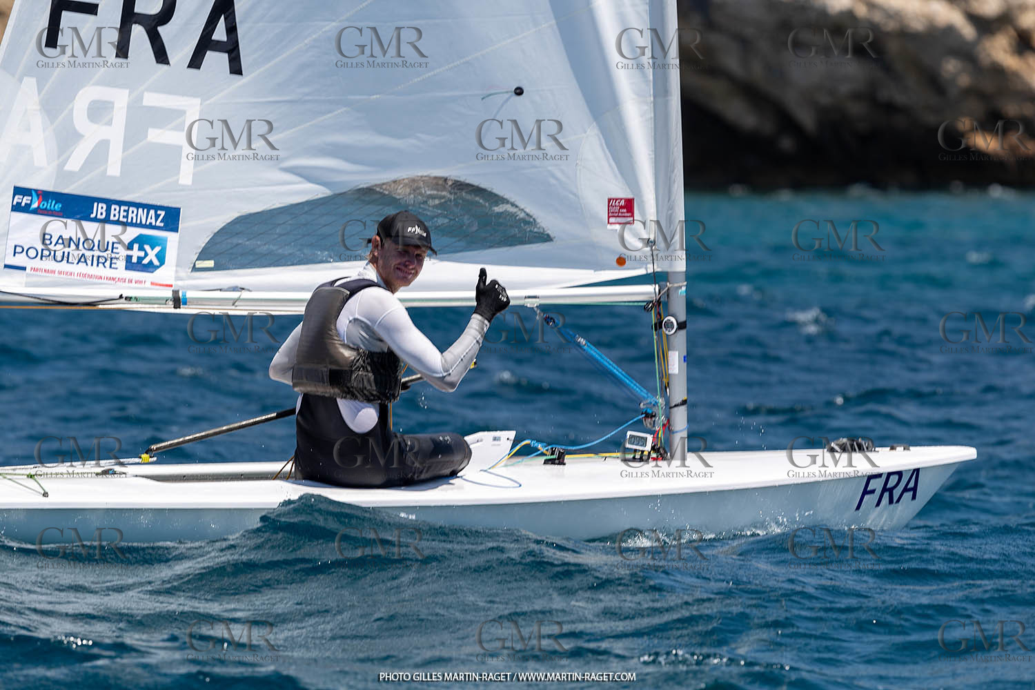 15 07 2023, Marseille (FRA), Paris 2024 Olympic Games Sailing Test Event, Day 6, Ilca 7 Medal race