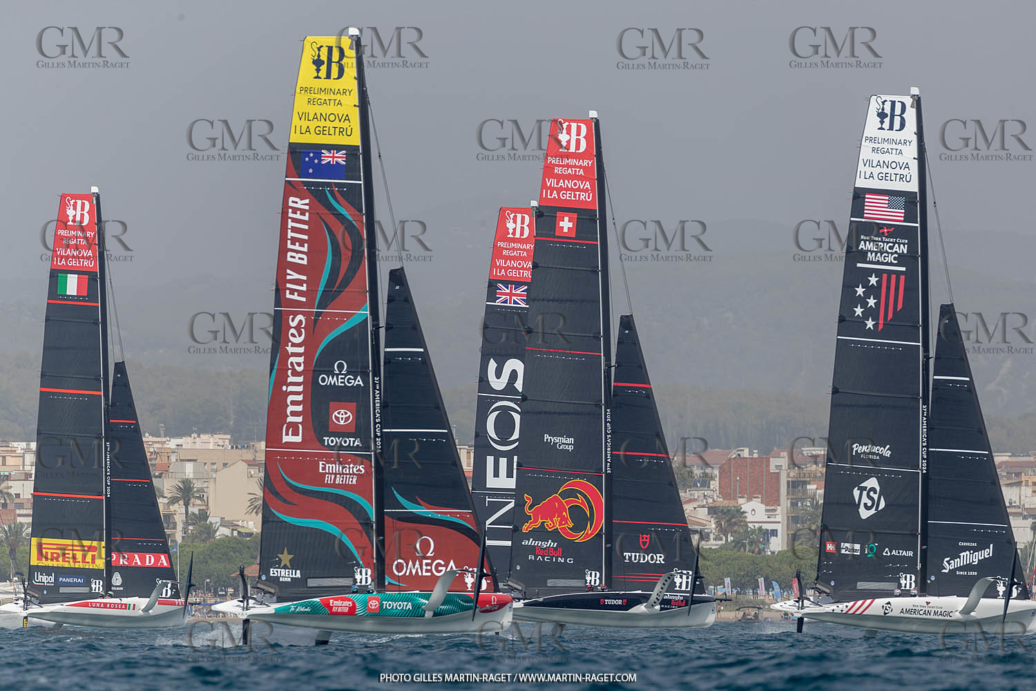 15 09 2023, Vilanova i La Geltru (ESP), 37th America's Cup, Preliminary Regatta N° 1, Race Day 3