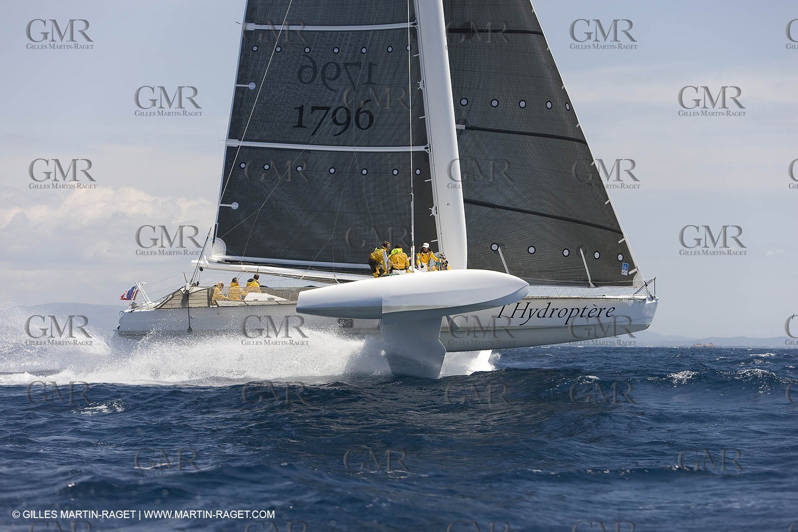 14 06 2008 - Toulon-Hyères (FRA,83) - 50 knots record attempt trials by l'Hydroptère