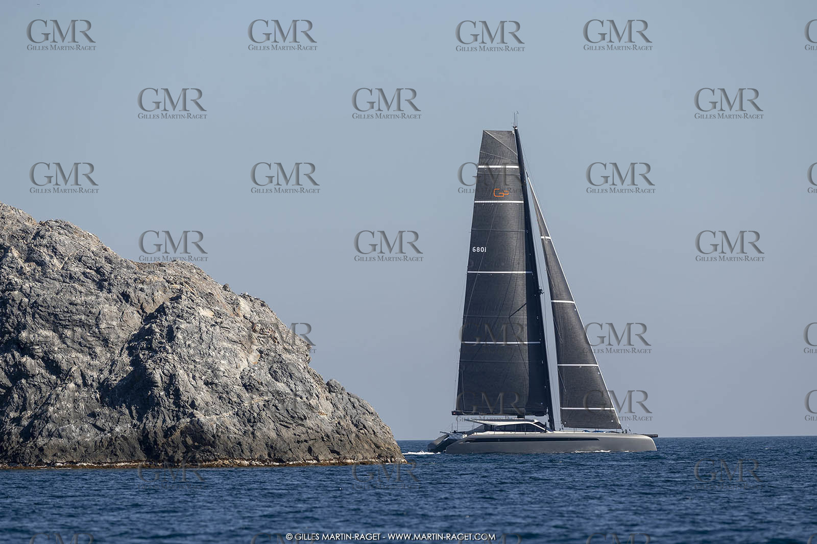 16 02 2019, Porquerolles (FRA,83), Gunboat 68 sail testing  3
