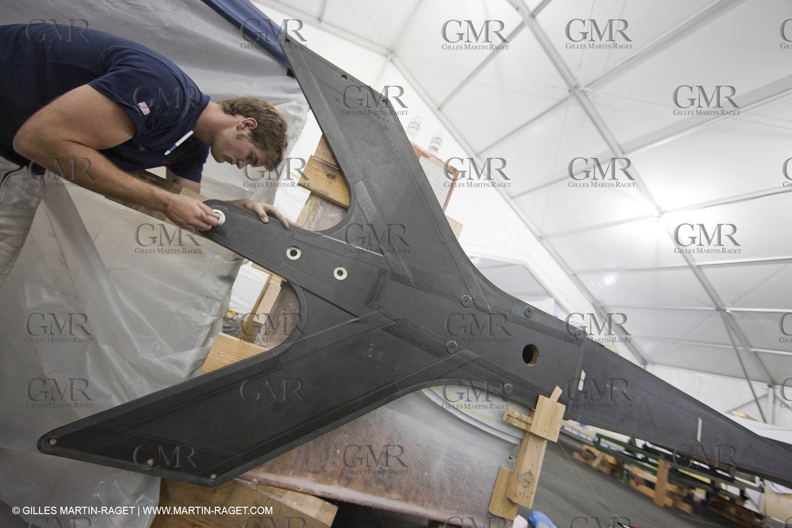 13 10 2009 - San Diego (USA, CA) - 33rd America's Cup - BMW ORACLE Racing - BOR 90 modifications