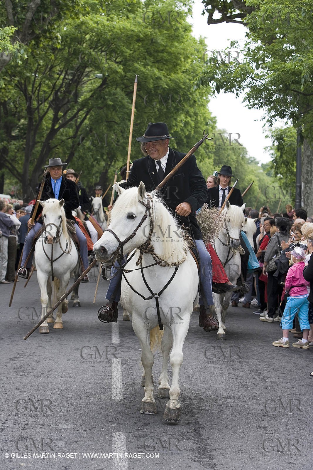 Arlésiennes in costume - Gardians (cow-boys) celebration - Arles