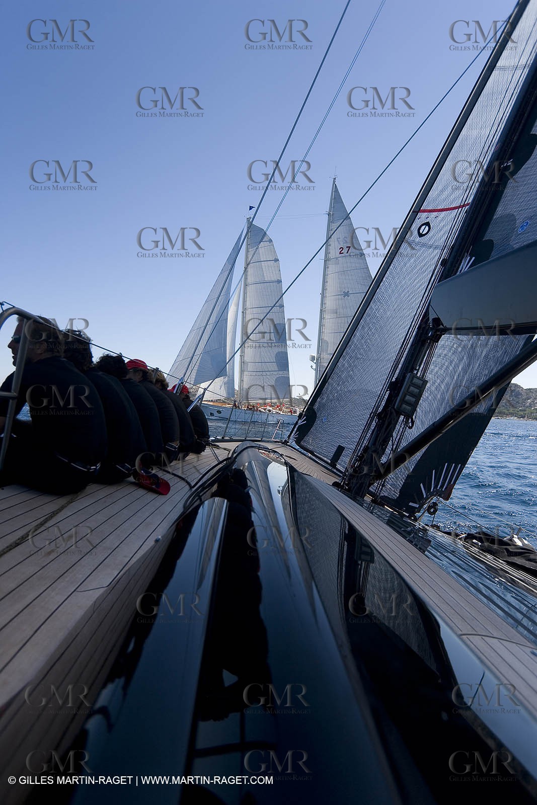 03 09 06 - Porto Cervo (Sardinia) - Maxi World Cup 2006 - Onboard Wally 90 Tango