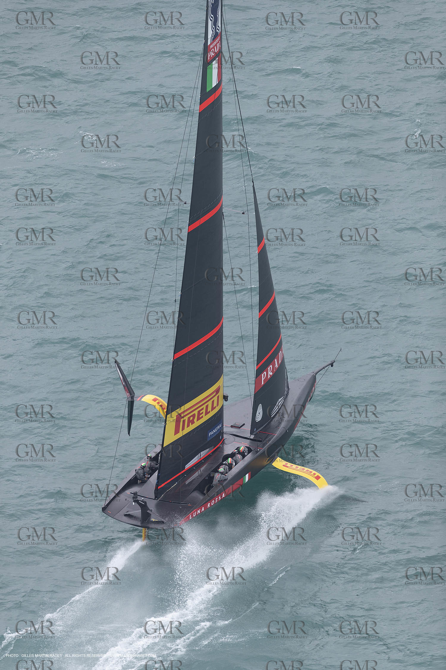 10 12 2020 - Auckland (NZL) - 36th America's Cup - Practice Sessions - Day 2 -Luna Rossa Prada Pirelli Team