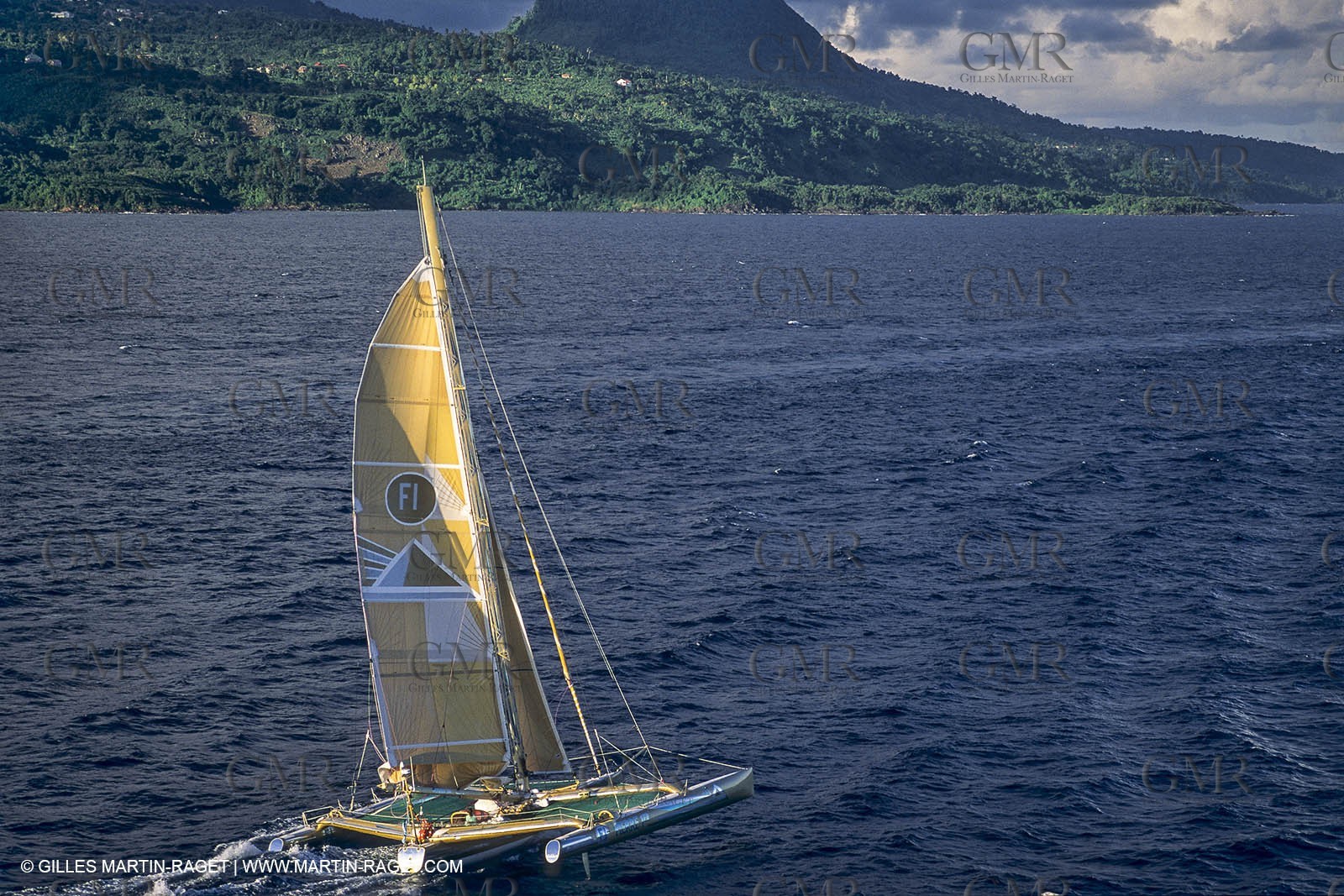 Sailing, Offshore Racing, Route du Rhum 1990, Groupe Pierre 1er, Florence Arthaud