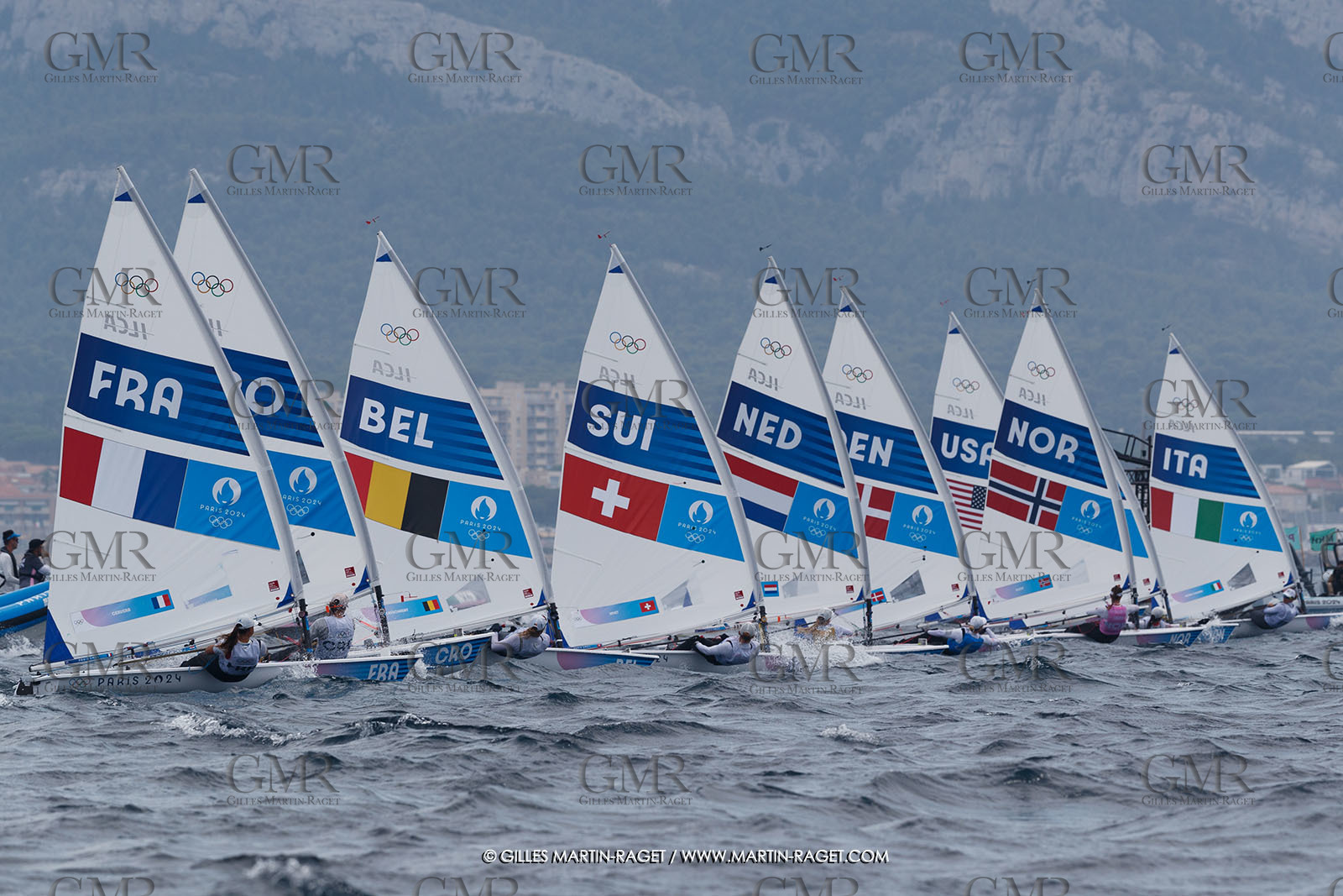 07 08 2024, Marseille (FRA), Paris 2024 Olympic Games, Sailing, Race Day 10, ILCA Medals races