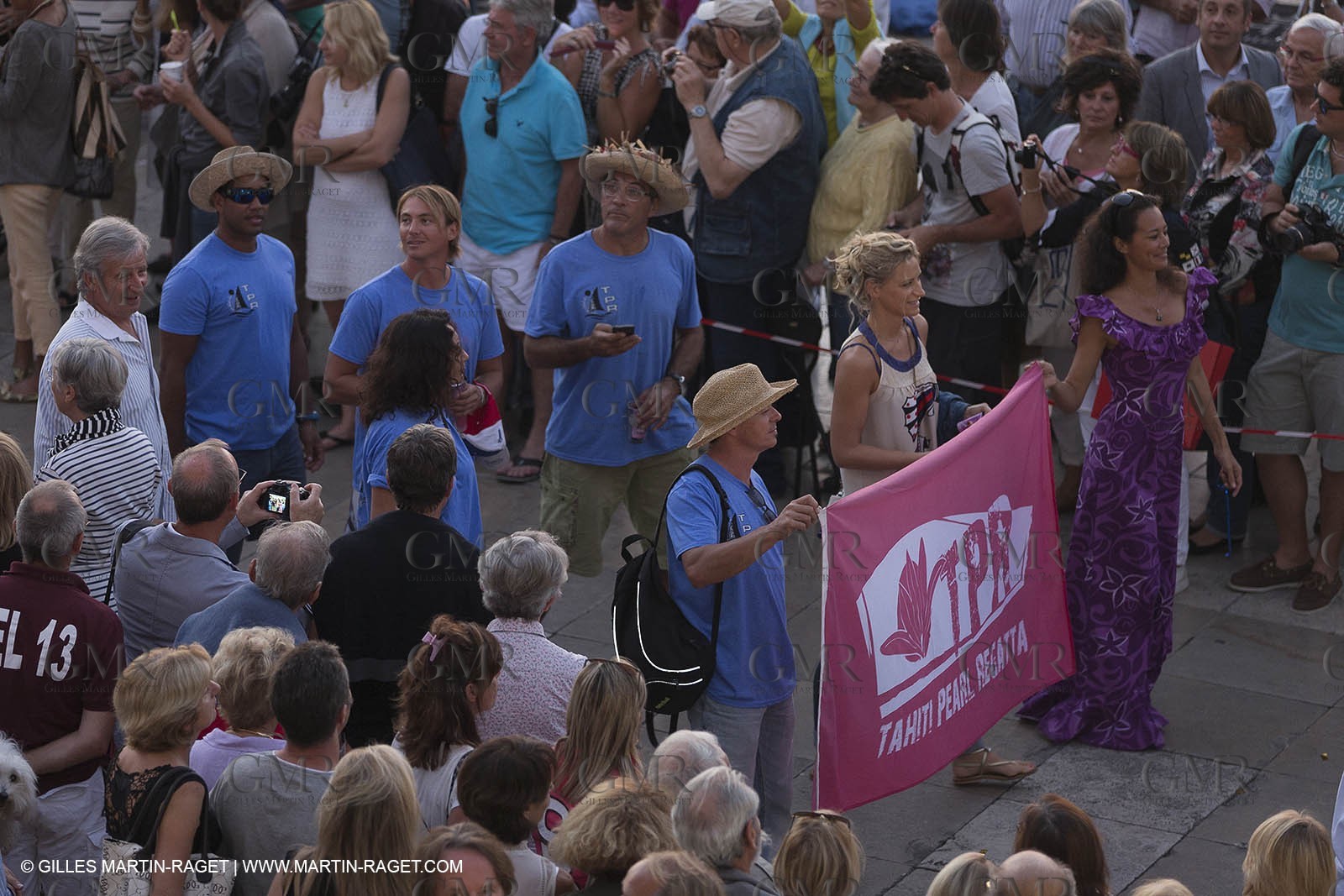 02 10 2014, Saint-Tropez (FRA,83), Voiles de Saint-Tropez 2014, Day 4, défilé des équipages   crew parade