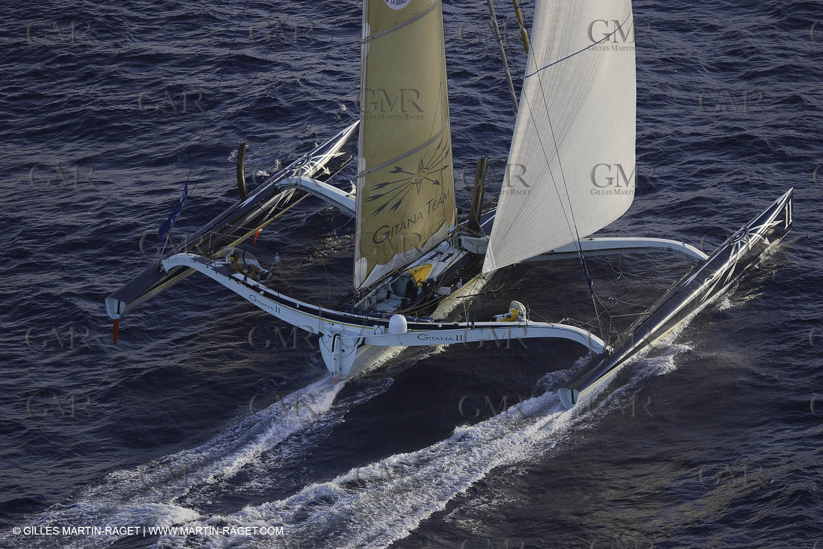 05 11 2006 - Pointe à Pitre Guadelupe (FRA) - Route du Rhum 2006 arrival - overall winner Lionel Lemonchois (Gitana 11)