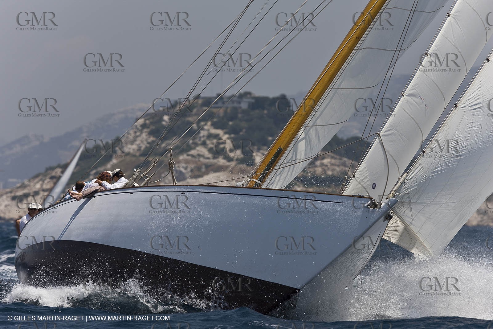 Sailing, Classic yachts, Voiles Vieux Port 2009, Marseille (FRA)