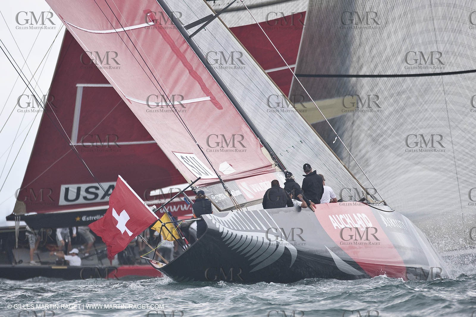 11 02 2009 - Auckland (NZL) -  Louis Vuitton Pacific Series -  Racing Day 11 - sail off