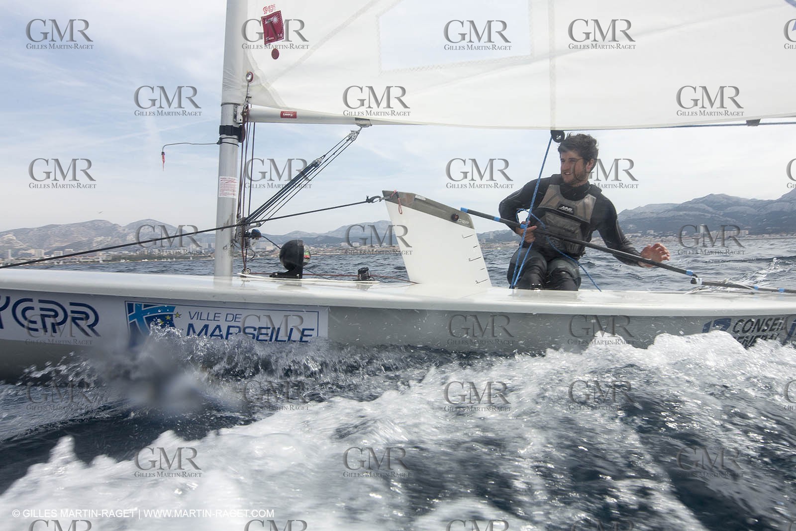 Laser Europa Cup 2014 - Training day - Antony Munoz (FRA)  Marseille (FRA,13) - 11 04 2014
